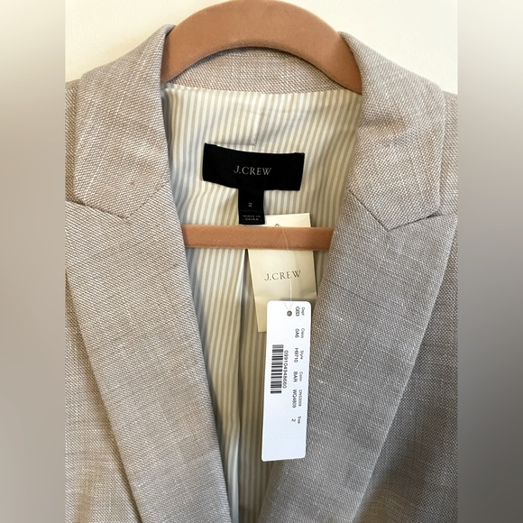 J crew Linen Blazer Size 2 - Picture 2 of 5
